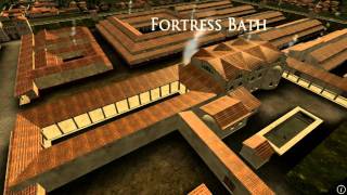 Animation of ancient Roman Fort in Caerleon Wales [upl. by Alekram]