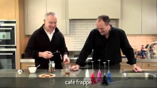 How to make a frappé coffee using an aerolatte milk frother [upl. by Vernen]