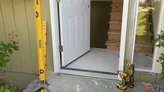 Jeld Wen Front Door Installation  Really crappy products and craftsmanship PART 1 [upl. by Roswald]