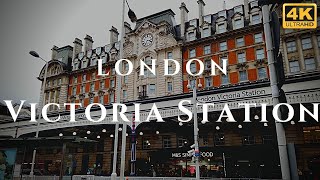 London Victoria Station Walk Through England 4K [upl. by Suirradal408]