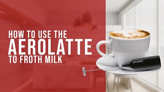 How To Use the AeroLatte To Froth Milk [upl. by Lyall]