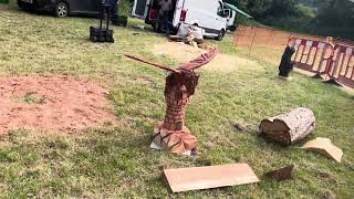 A fabulous range of wooden sculpture at Caerleon festival 2024 [upl. by Ashely532]