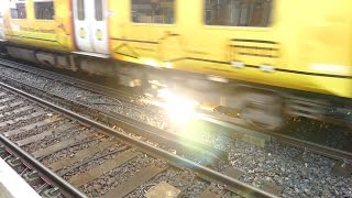 Merseyrail 507 009 making arcs at Birkdale station [upl. by Naryb]