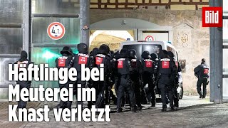 Gefängnismeuterei Polizei stürmt Knast in Thüringen  JVA Untermaßfeld [upl. by Noma]